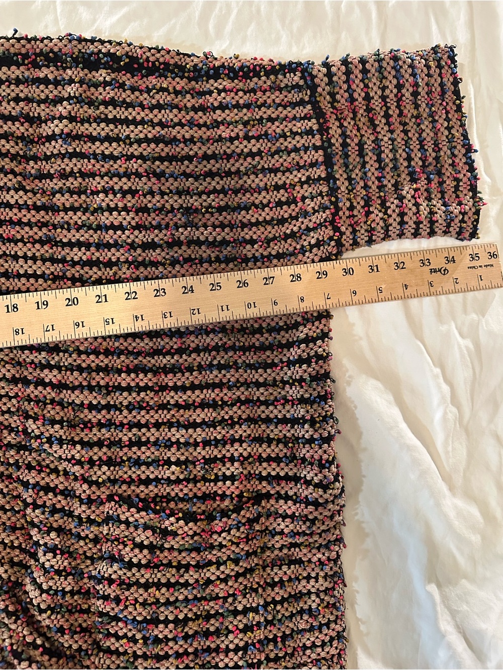 ETRO Boucle Knit Fringe Cardigan Sweater Small Multicolor Tweed Italy Boho Luxe - Picture 10 of 14